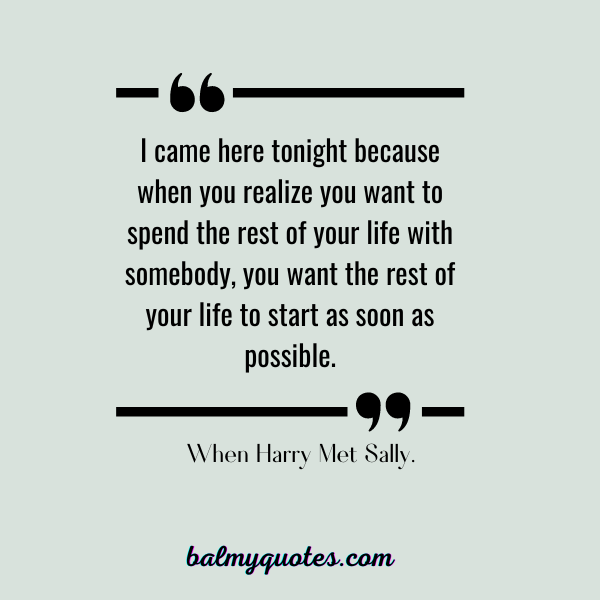 when harry met sally Love quote