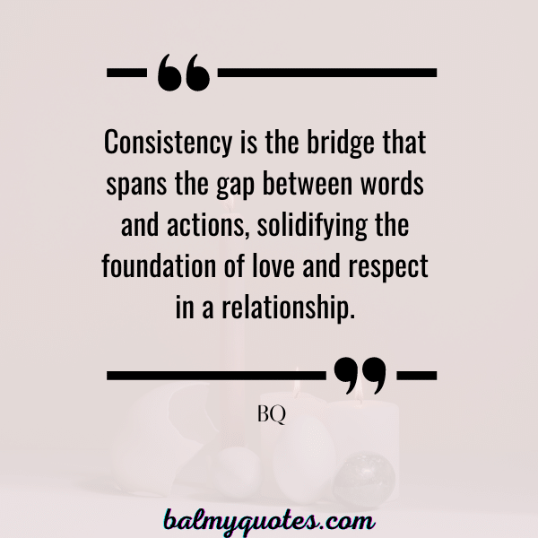 QUOTES ON CONSISTENCY IN RELATIONSHIP-