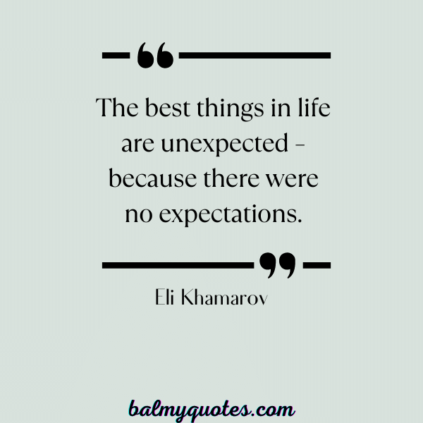 Eli Khamarov- expectations quotes