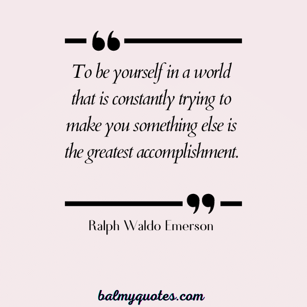self worth quotes Ralph Waldo Emerson
