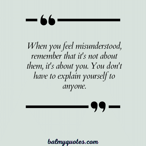 QUOTES about feeling misunderstood - 8