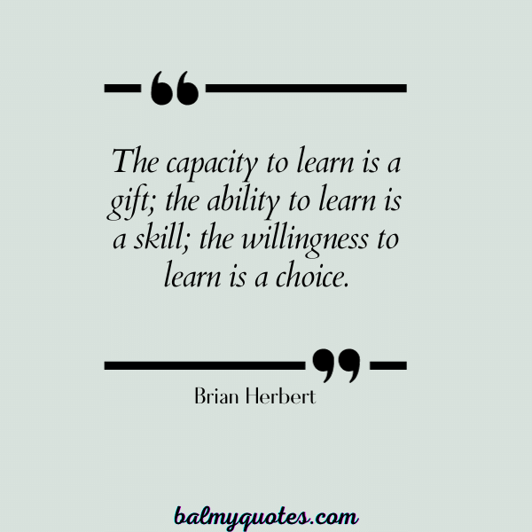 STUDY QUOTES FOR STUDENTS - Brian Herbert