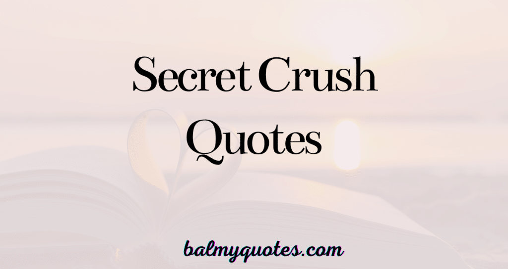 25+ Secret Crush Quotes (Express Your Feelings with These Romantic Word)